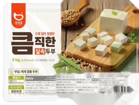 큼직한실속두부, 3kg(에스앤푸드,냉장,수입)