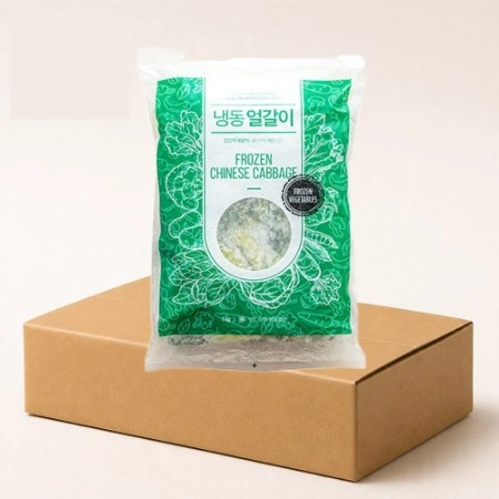 글로벌 냉동 얼갈이 1box (1kg x 10개)