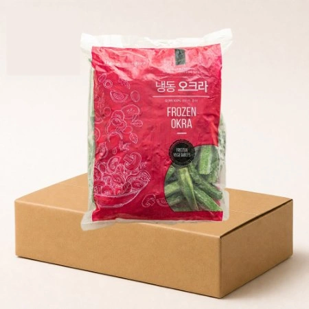 글로벌 냉동 오크라 홀 1box (1kg x 10개)