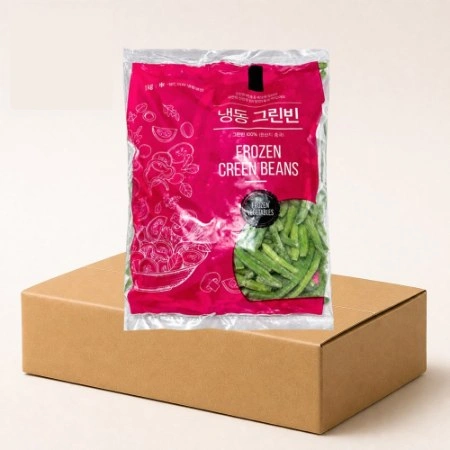 글로벌 냉동 그린빈 홀 1box (1kg x 10개)