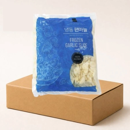 글로벌 냉동 편마늘 1box (1kg x 10개)