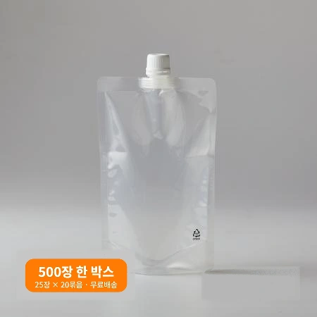 맘스퀴즈 스파우트파우치 18파이 500ml 500장