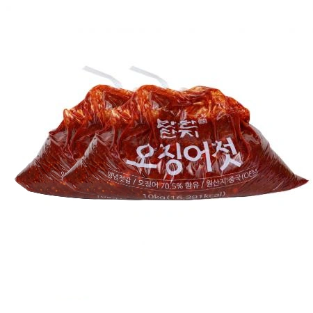 반찬단지 2cm절단 오징어젓 20kg (10kg*2)