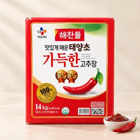 [지함] 해찬들 태양초 가득한 고추장 골드 14kg