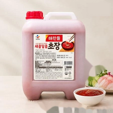 해찬들 새콤달콤 초장 10kg 초고추장 업소용 대용량