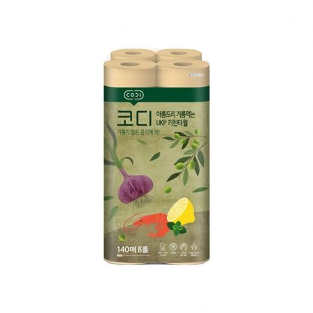 코디 아름드리 기름먹는 키친타올 140매 8롤