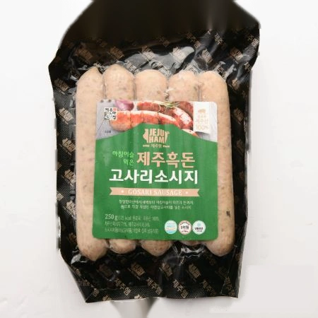(제주도출고) 제주흑돈 고사리소시지 250g 무첨가