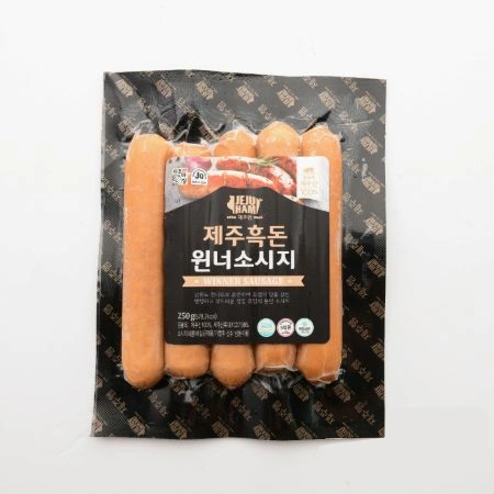 (제주도출고) 무첨가 제주흑돈 윈너소시지 250g