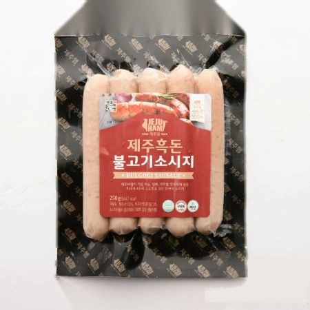 (제주도출고) 무첨가 제주흑돈 불고기소시지 250g