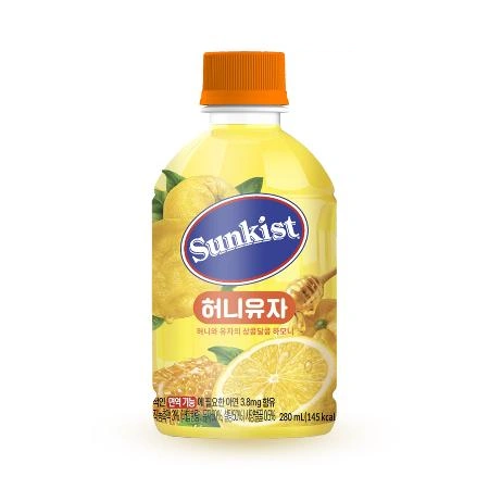 광동 썬키스트 허니유자 280ml x 24개