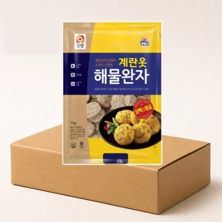 사조오양 계란옷해물완자 1box (1kg x 10봉)