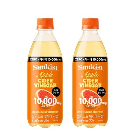 썬키스트 애사비 제로스파클링 자몽 500ml x24개
