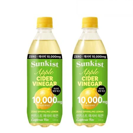 썬키스트 애사비 제로스파클링 레몬 500ml x24개