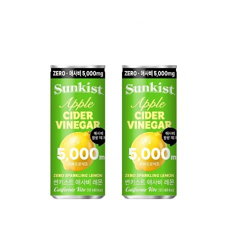 썬키스트 애사비 제로 스파클링레몬 250ml x24개