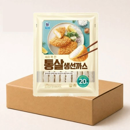 대림선 속이꽉찬통살생선까스 1box (1.2kg x 6봉)