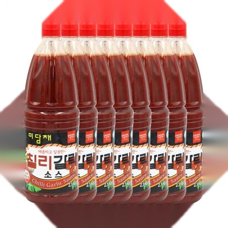 미담채 칠리 갈릭 소스 2.1kg X 8개 1박스