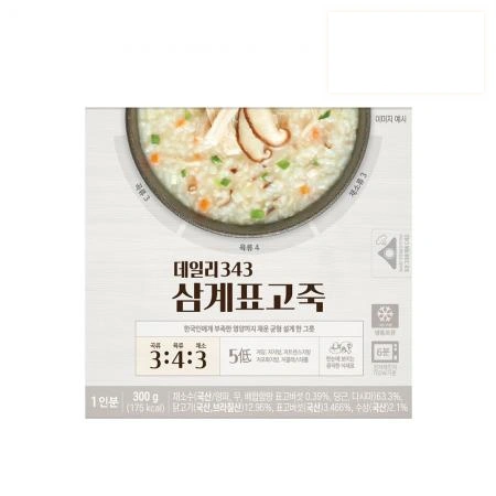 온리브 데일리343 삼계표고죽 300g 3개