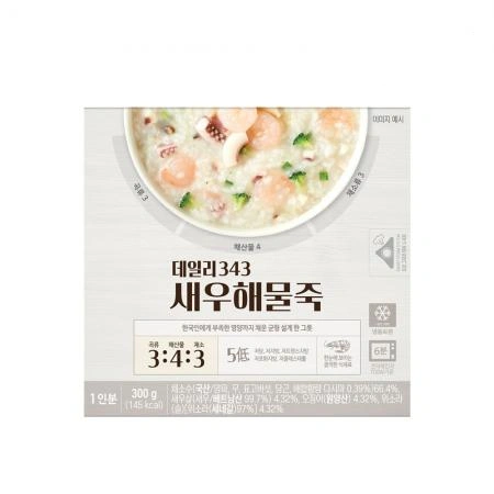 온리브 데일리343 새우해물죽 300g 3개