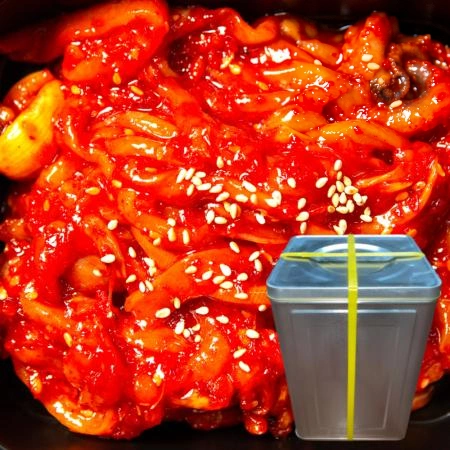 채썬 오징어젓갈 20kg 아이스박스포장 [ 채쓴 오징어젓 업소용 대용량 ]