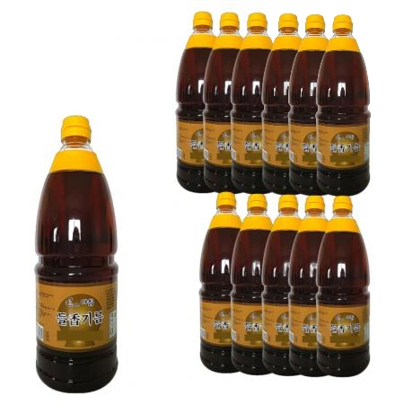 [아침] 들향기름 1.8L x 12병 [ 들기름 50% 맛기름 향미유 들기름대용 기름 ]