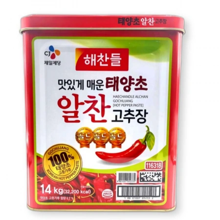 해찬들 태양초 알찬 고추장 14kg