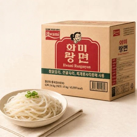 화미랑면 납작당면 14kg 벌크 넙적당면