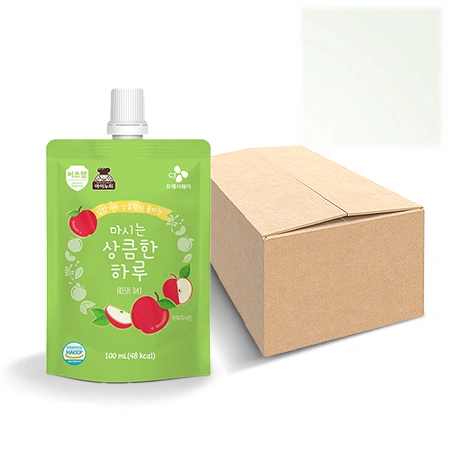 이츠웰마시는상큼한하루(유기사과 100ml*40EA/BOX)