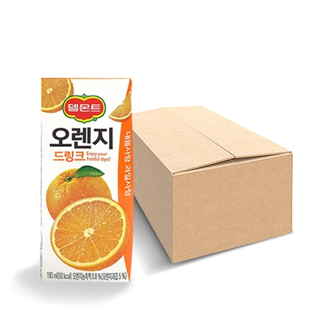 델몬트 오렌지주스(팩 190ml*32EA/BOX)