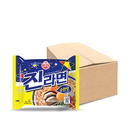 오뚜기 진라면(봉지_순한맛 120g30EA/BOX) 라면