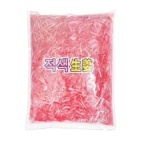 남국 초생강채(적색 1.3Kg/EA)  업소용 반찬