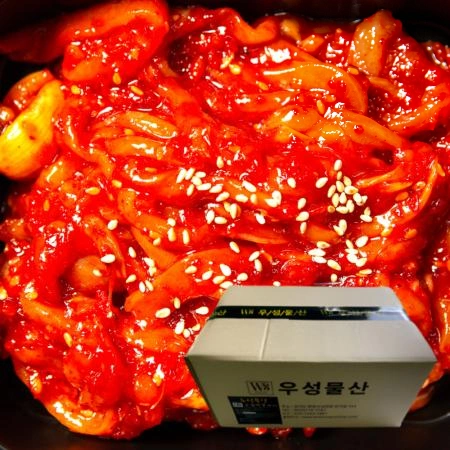 채썬 오징어젓 10kg 아이스박스포장 [ 채쓴 업소용 대용량 반찬 오징어젓갈 ]