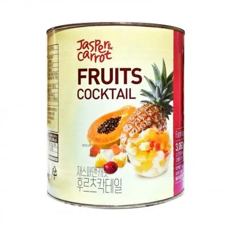 [교차출고] 후르츠칵테일 3kg 통조림