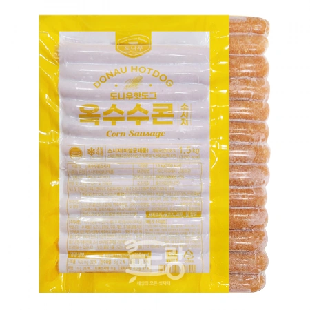 도나우 핫도그 옥수수콘(60g*25) 1.5kg