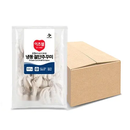 ♥수산특가♥ 이츠웰 절단쭈꾸미(L_베트남산 500g*6입 3kg/BOX)