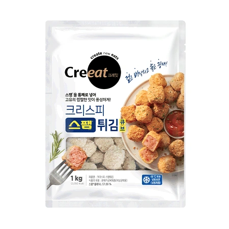 ★제당 초특가★ 크레잇 크리스피스팸튀김(NEW_130±10개입 1Kg/EA)