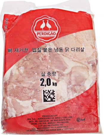 페르디가오 뼈 제거한 무뼈 순살 껍질 붙은 닭다리살 2kg (냉동) 닭 정육 고기