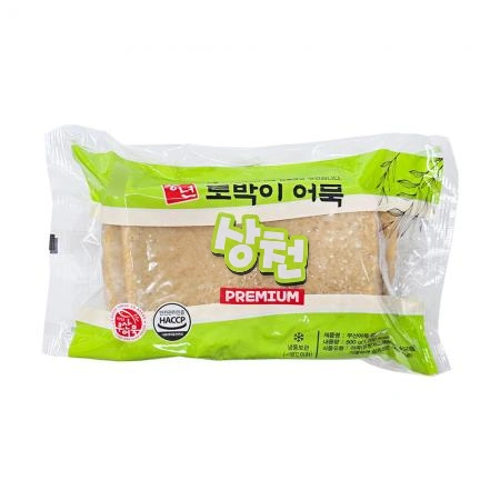 풍년 토박이 어묵 상천 프리미엄 800g (냉동) 부산 평 사각 납작 오뎅 