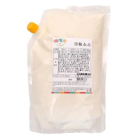혜성식품 마세로 크림 소스 2kg 새우 치킨 샐러드 드레싱