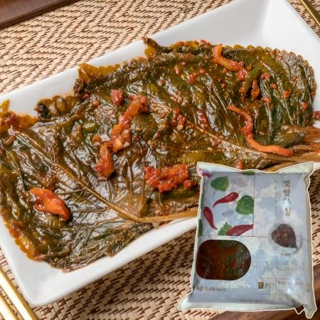 [반찬단지] 양념 깻잎무침 4kg [ 업소용 대용량 양념깻잎 깻잎 ]