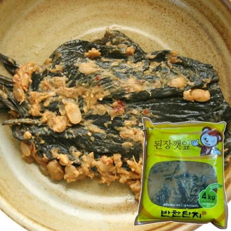 [반찬단지] 된장깻잎 4kg [ 업소용 대용량 된장 깻잎 ]