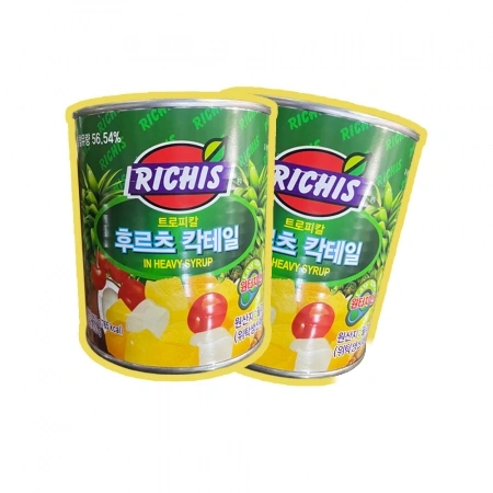 리치스 후르츠칵테일 통조림 850g 12개
