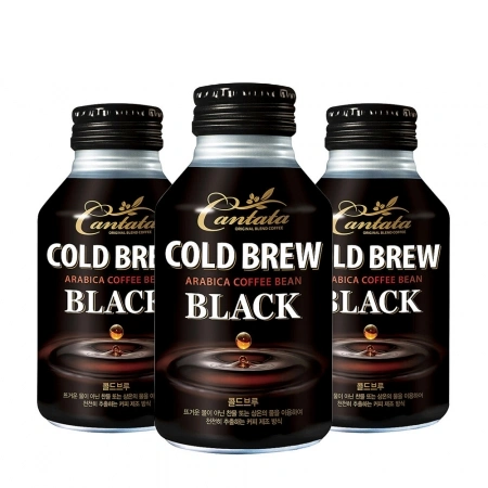롯데칠성 칸타타 콜드브루 블랙 275ml 24개