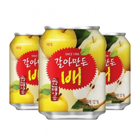 해태 갈아만든배 238ml 72개