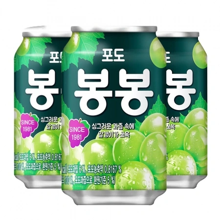 해태 포도봉봉 340ml 24개