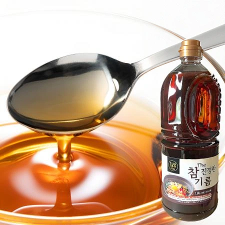 THE 참 진정한 기름 1.8L x 10병 [ 참기름 60% 맛기름 향기름 대용량 업소 조미 ]
