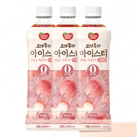 동원 보성홍차 아이스티 제로 복숭아맛 500ml 24개