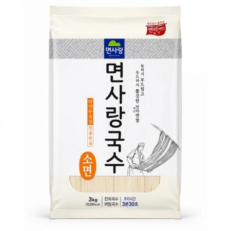 [교차출고] 면사랑 잔치국수 소면 3kg