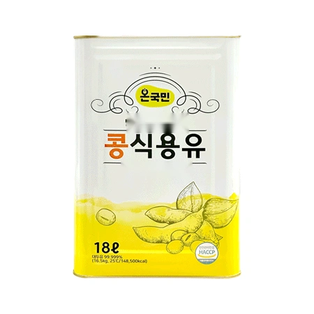 온국민 콩 식용유 18L (대두유)