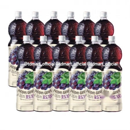 웅진 자연은 포도주스 1.5L 12개