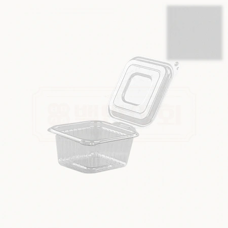 [JH] 일회용 투명 원터치 사각 소스용기 소 2000개
